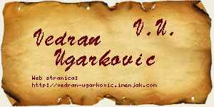 Vedran Ugarković vizit kartica
